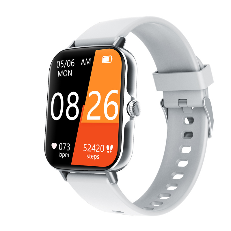 Nueva F107 glucosa en sangre reloj inteligente temperatura corporal llamada bluetooth presión arterial oxígeno en la sangre asistente de voz ritmo cardíaco pulsera deportiva