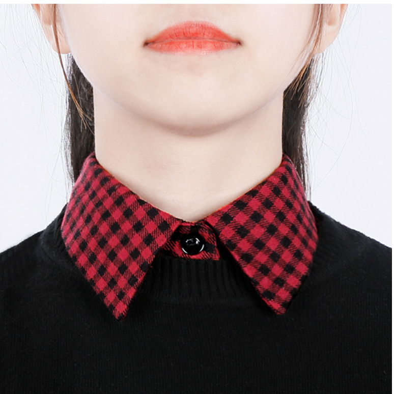 Kotak-kotak hitam dan merah (Katun)