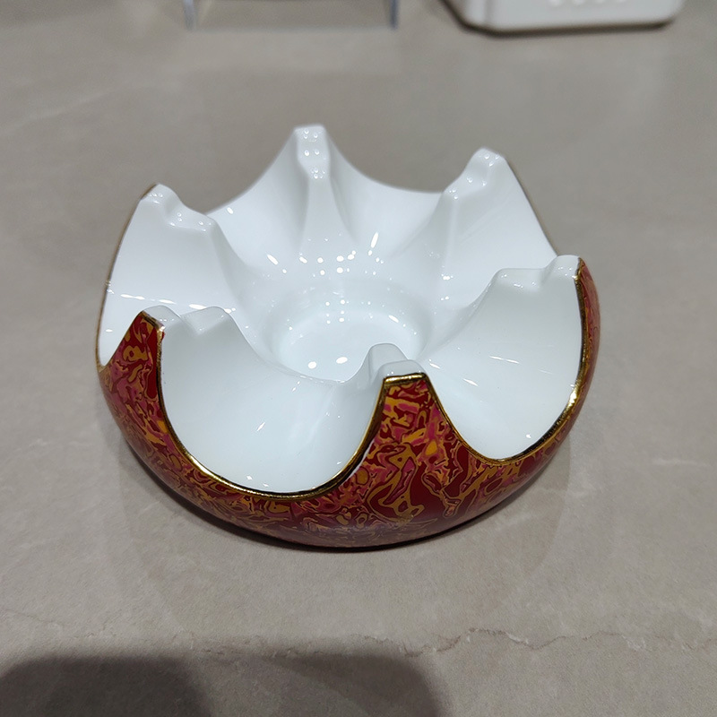 ホテルクラブ高級ボーンチャイナ食器セット金縁満堂紅お祝い宴会誕生日皿セット|undefined