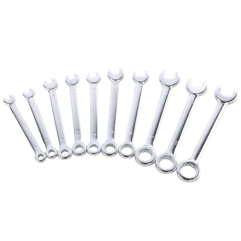10 conjuntos de mini apertura de llave de doble propósito de ciruela abierta herramienta de conjunto de llave de doble propósito 4 - 11mm