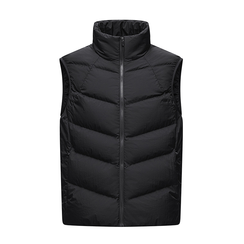 Cross-border doble cara ligera sin mangas chaleco de plumón al aire libre chaleco de plumón 90 blanco para hombres personalizado de alta gama image 14