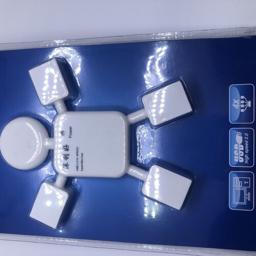 Humanoid USB splitter Humanoid USB hub Folding hub 4-port USB strip factory direct sales