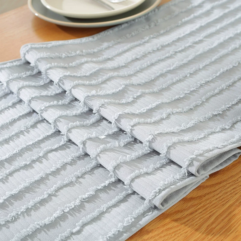 Cross-border new solid color cutting flower dining table table flag cross-border Amazon light luxury style striped home tea table coffee table flag