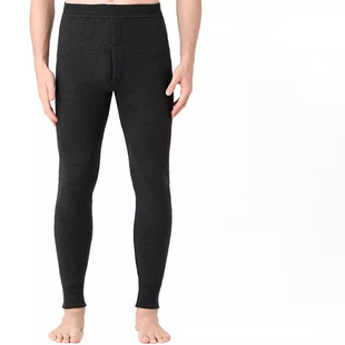 24 Cross-border Foreign Trade Amazon Autumn and Winter Woolen Pants Men's Thickened Cashmere Pants Women's Middle-aged Deep Crotch High Waist Warm Pants