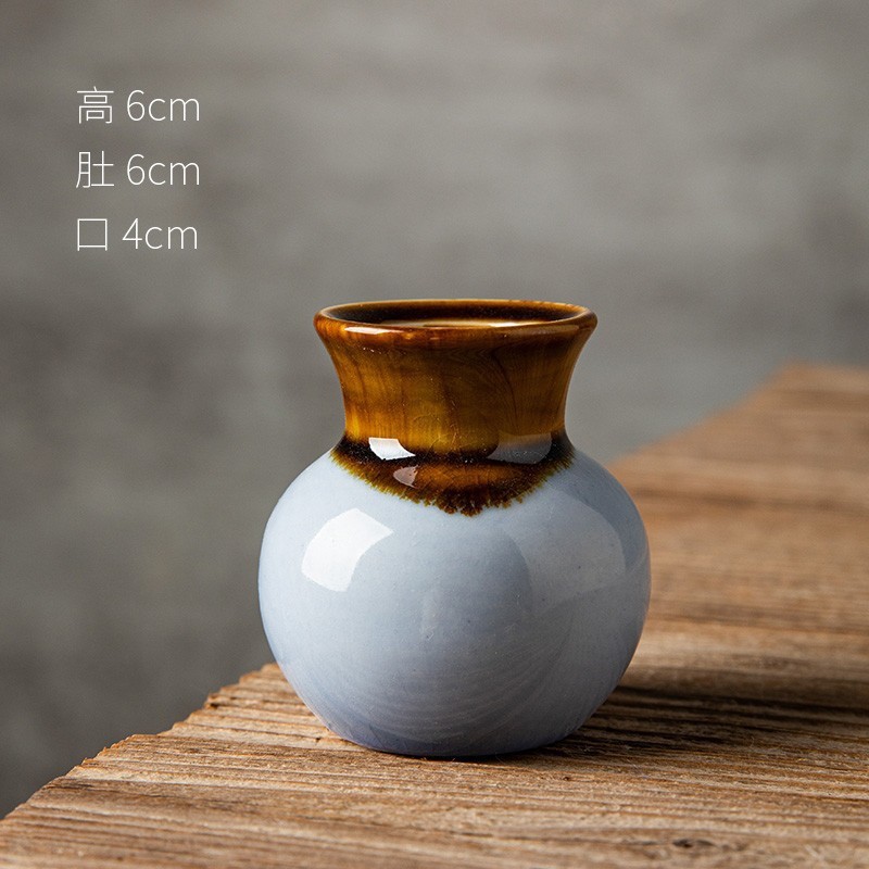 景德镇陶瓷小花瓶ins风卧室水培植物客厅摆件插花干花手工装饰品|undefined