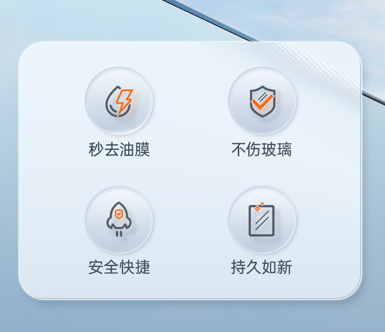 Puluchi Car Oil Film Remover Windshield Film Polishing Efficient Oil Film Removal Cleaning Protection Dual-Purpose