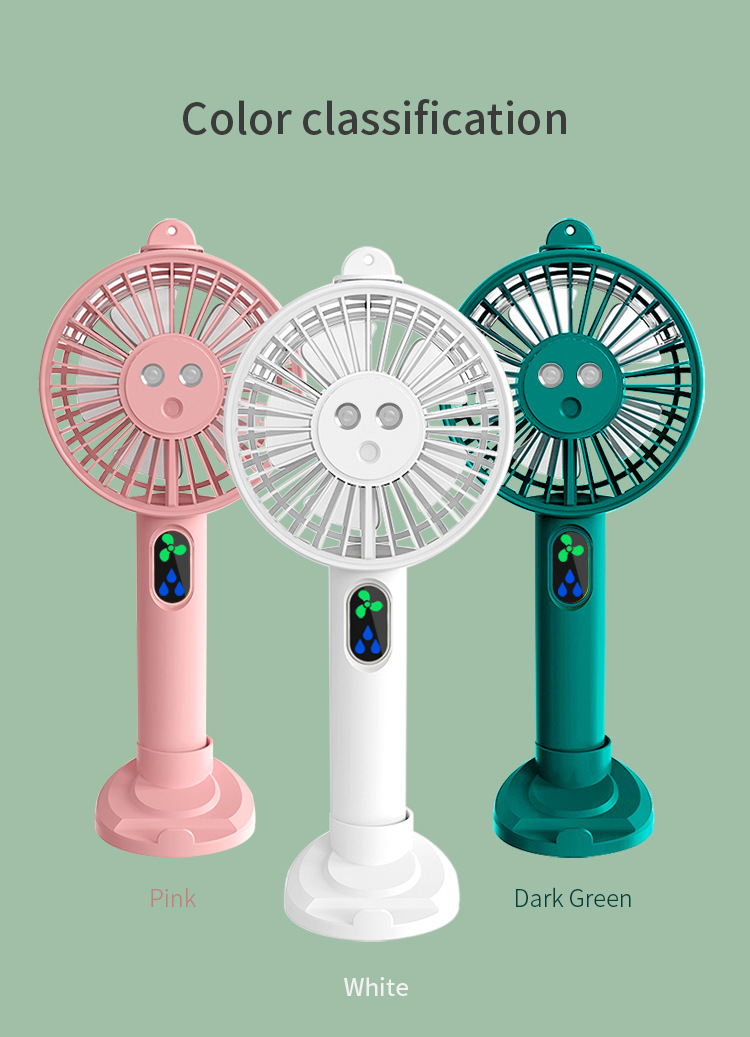 Tragbarer Handventilator Mit Doppelsprühfunktion Für Den Sommer_voghion.com