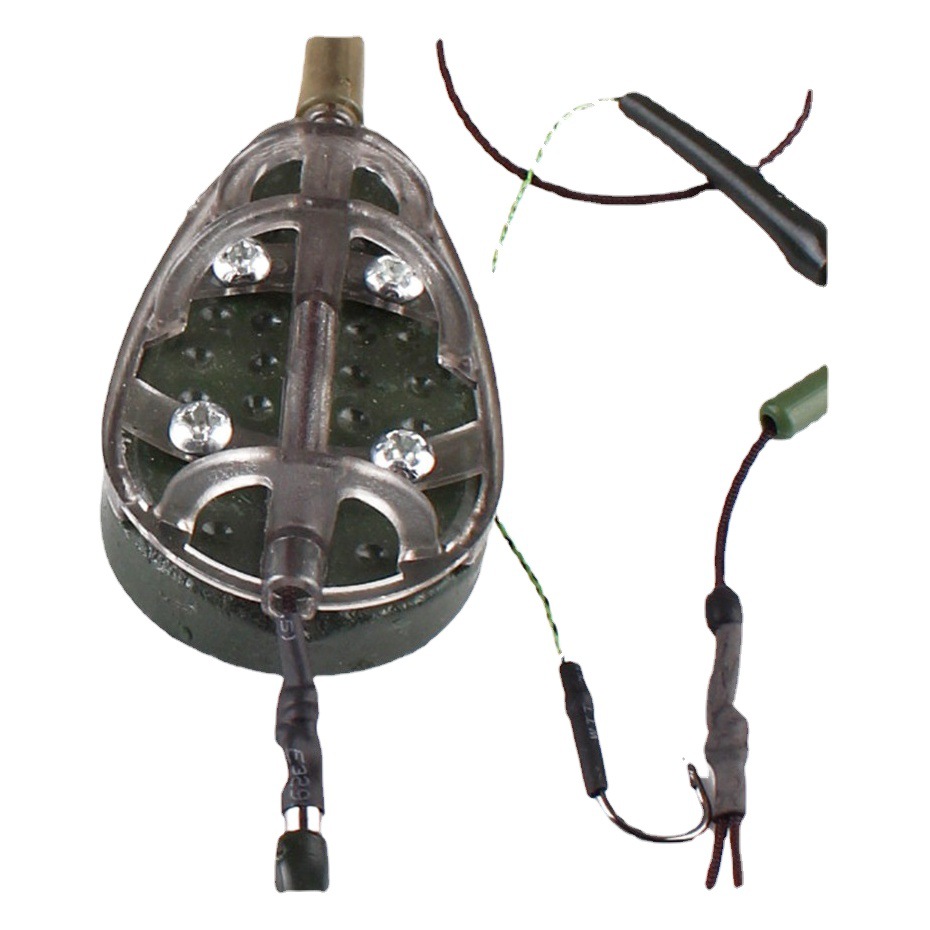 Ftk European Carp Fishing Hook Fishing Group Bait Cage Feide Fishing Feeder Nest Making Device Lead Pendant Dali Horse Cross-Border Manufacturer