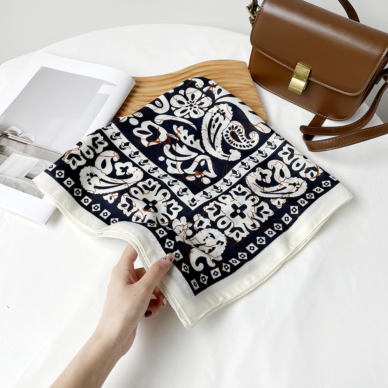 Rz6574-navy blue / 68*68cm