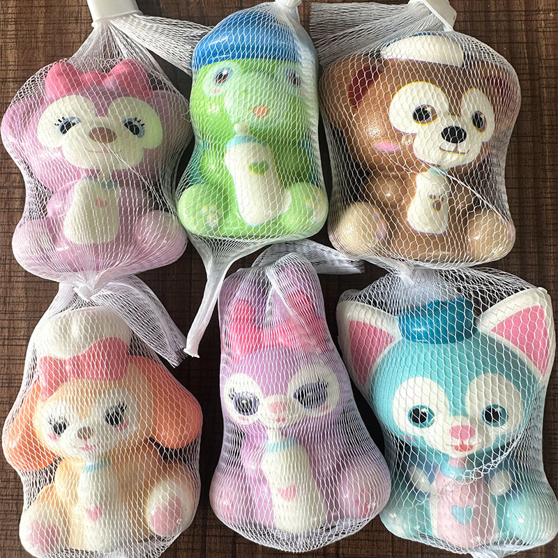 Bolsa de red huevo fiesta pellizco pellizco rebote lento ventilación artefacto mágico dibujos animados descompresión juguetes descompresión regalos de estudiantes