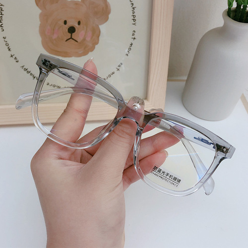 M3817 Xiaohongshu recommends TR large frame to show face and small face without makeup artifact frame to prevent blue light and can be equipped with myopia glasses frame