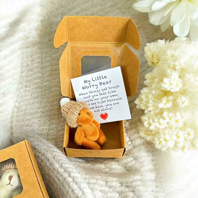 Teddy Bear in a Box ぬいぐるみ ミニベア ミニポケットハグベア、アマゾンクロスボーダー|undefined