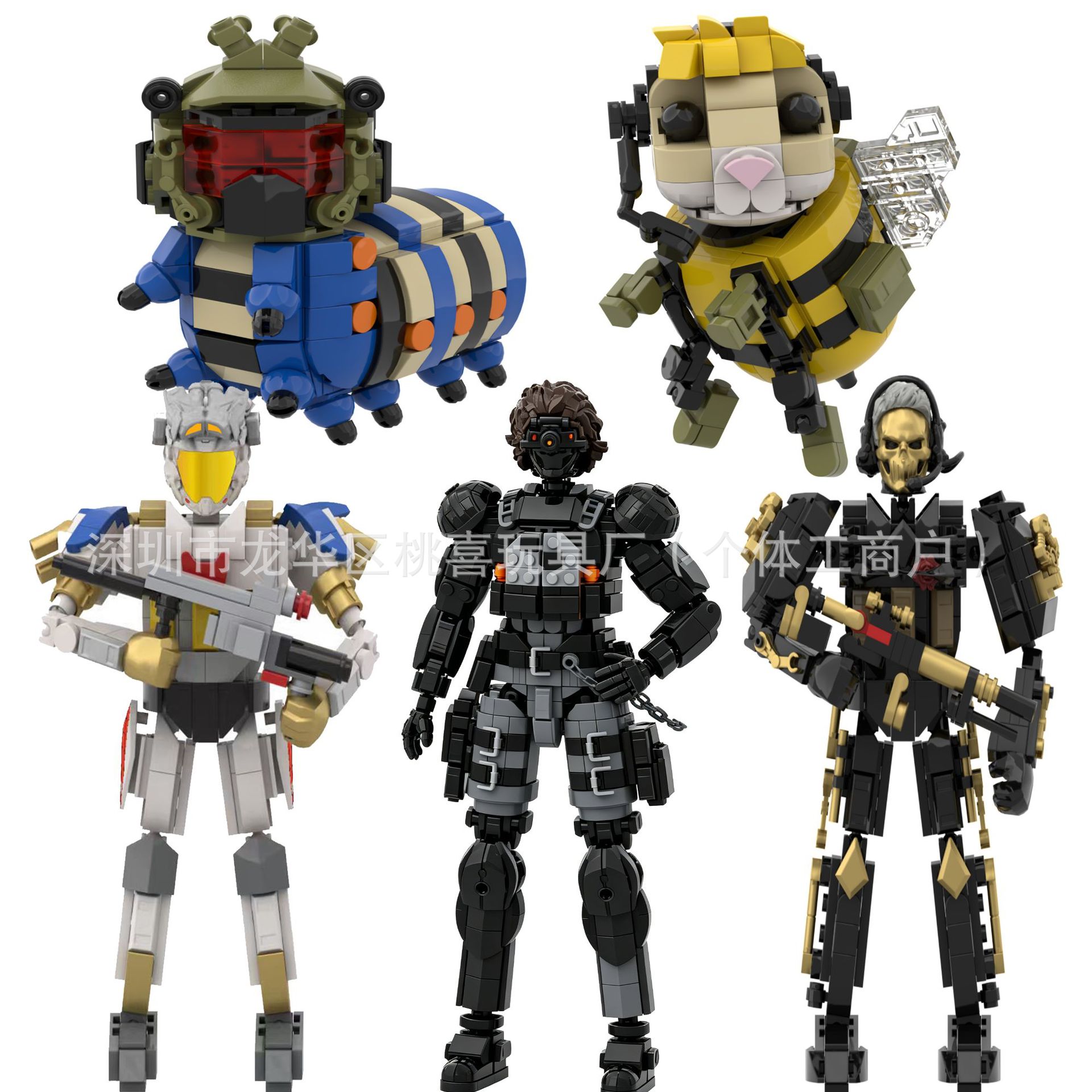 桃喜MOC新品 三角洲系列周边玩具积木威龙威疯的虫拼装模型摆件