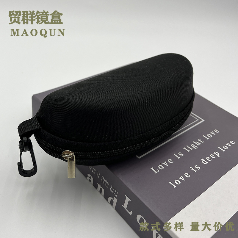 黒いファスナーのメガネケースEVAファスナーのサングラスの包装は軽くて携帯できます。
