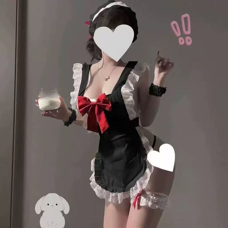 Yelanfeng Sexy Lingerie Butterfly Bare Back Uniform Lace Apron Exposed Buttocks Maid Suit Role Play A11 Yelanfeng Sexy Lingerie Butterfly Bare Back Uniform Lace Apron Exposed Buttocks Maid Suit Role Play A11