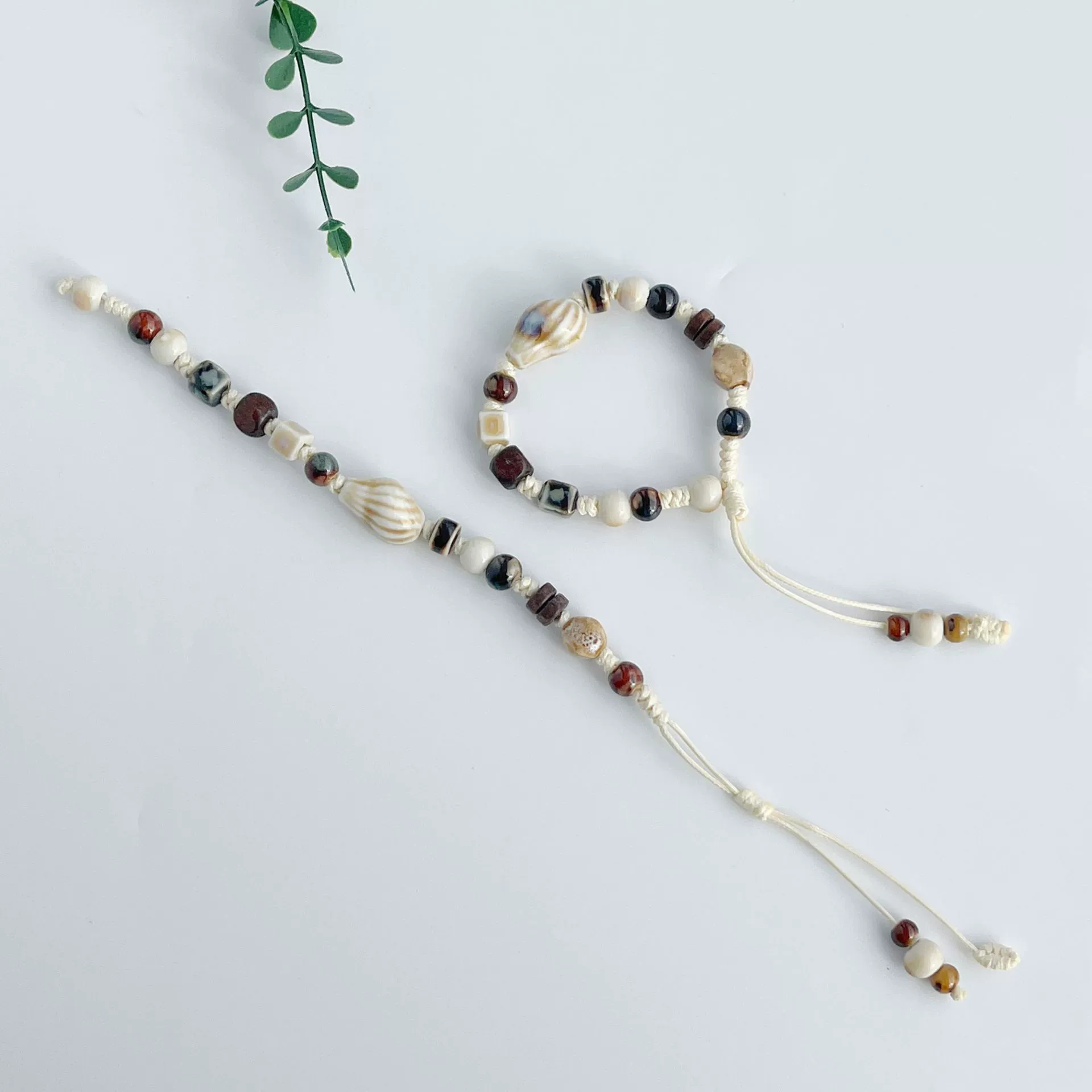 Керамическая bracelet Jingdezhen Новая китайская керамическая браслет украшение студент тибетский рукав из верёвки ручной вязки станция студенческие подарки