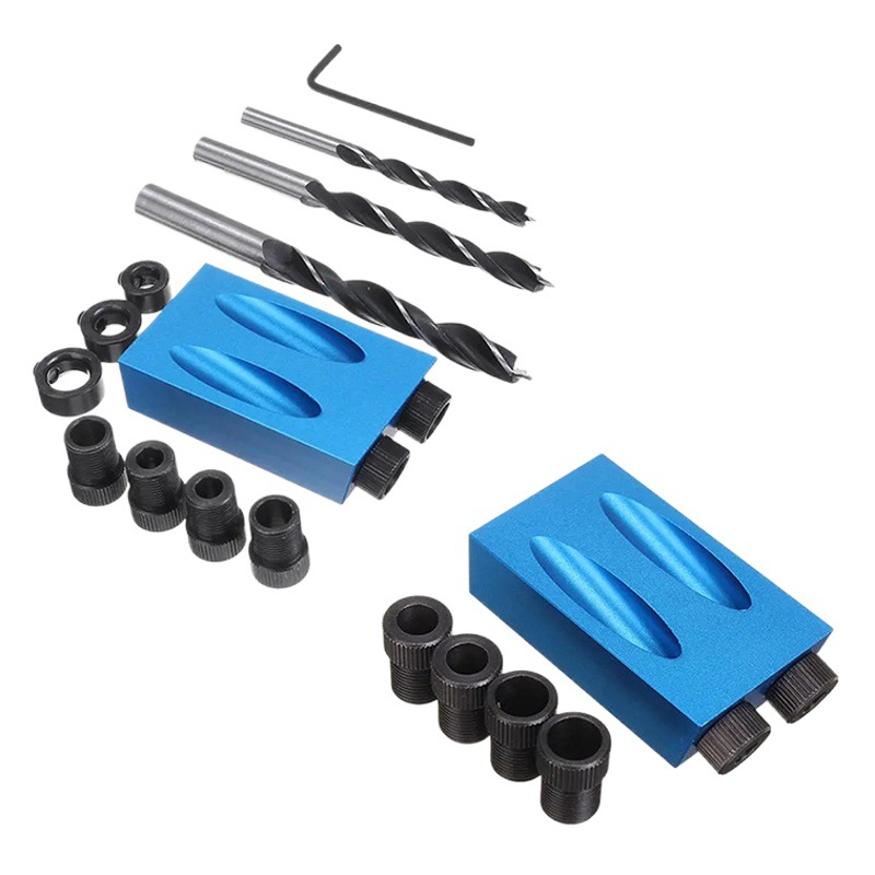 Localizador de agujero oblicuo 15 grados de ángulo M6-M8-M10 carpintería localizador de agujero oblicuo localizador de punzonado de metal taladro de tres puntos