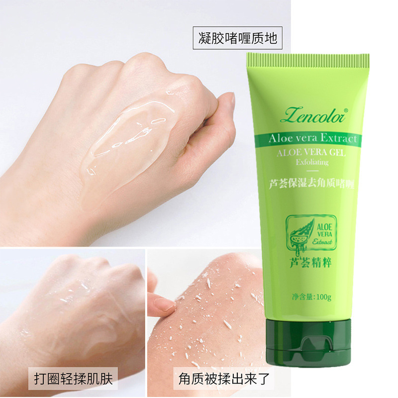 gel exfoliante de aloe vera, limpieza facial profunda, suave exfoliant facial, exfoliante corporal, fábrica de barro