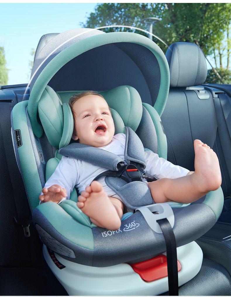 Child Safety Seat Car Baby Car 360 Rotation Simple Portable Seat 0-12 Reclining