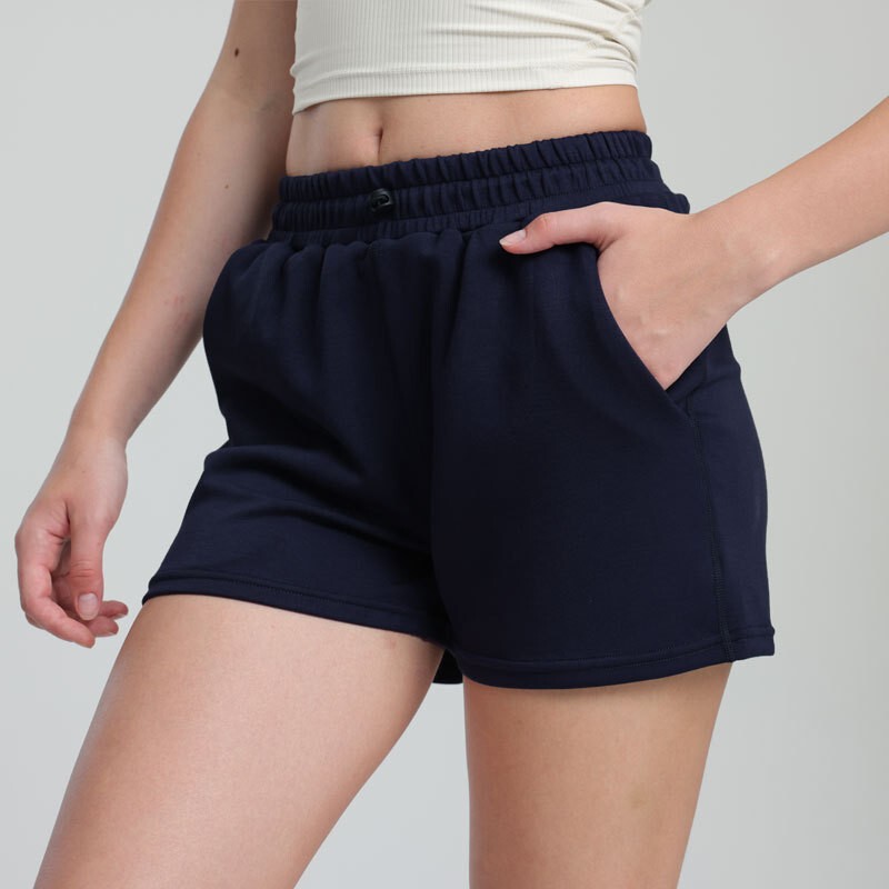 Summer Air Layer Sports Outerwear Running Shorts Women's Yoga Fitness Pants Drawstring Loose Casual Home Quarter Pants