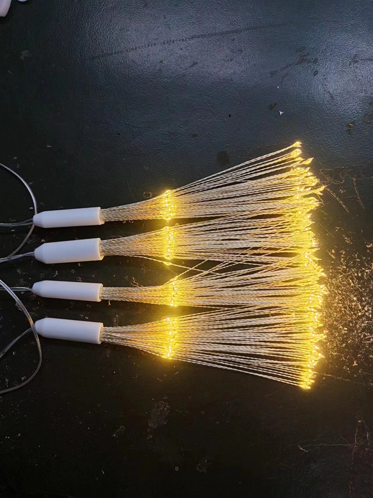 Lámpara de humo de Shenzhen 8 función caja de la batería control remoto LED alambre de cobre Cadena de luz lámpara de humo estrellado tipo coral