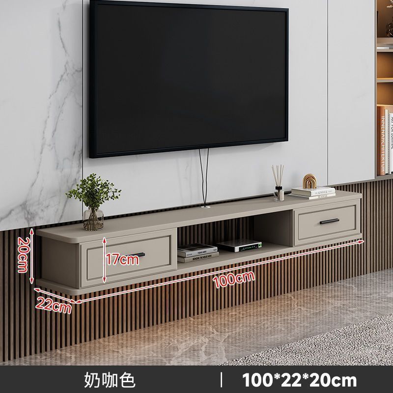 無垢材テレビキャビネット吊り下げ壁掛けテレビキャビネット壁掛け収納キャビネット小型家庭用収納キャビネット|undefined