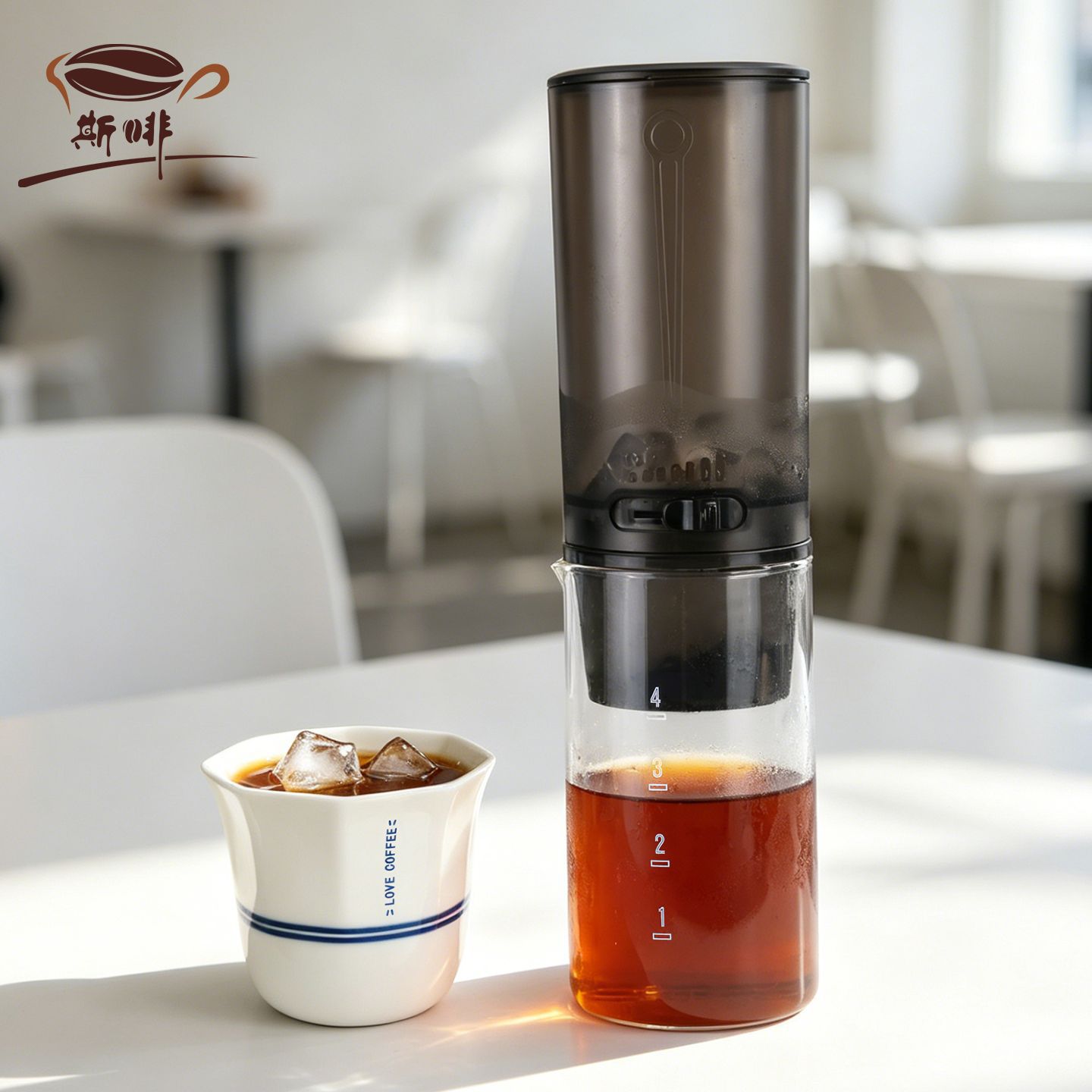 Cafetera de cafetera de goteo de suministro directo de hielo tipo filtro de goteo tipo cafetera de extracción de filtro portátil al aire libre cafetera de cafetera