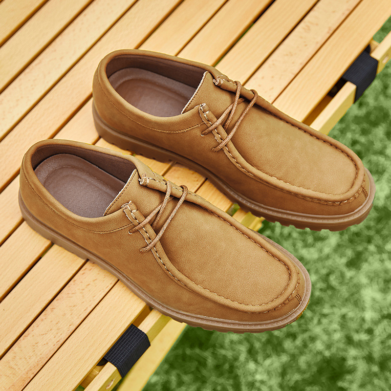 Кенгуру, классические туфли, японская обувь для отдыха для кожаной обуви для скалозалания, из натуральной кожи