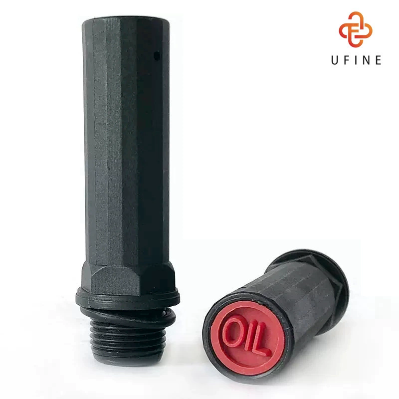 Аксессуары для воздушного компрессора Противотопливного впрыска Картера с медленным давлением дыхательная Форсунка с медленным давлением 16*1,5 длинный лабиринтный пластиковый респиратор