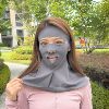Dark gray [full face and neck protector, ice sunscreen]
