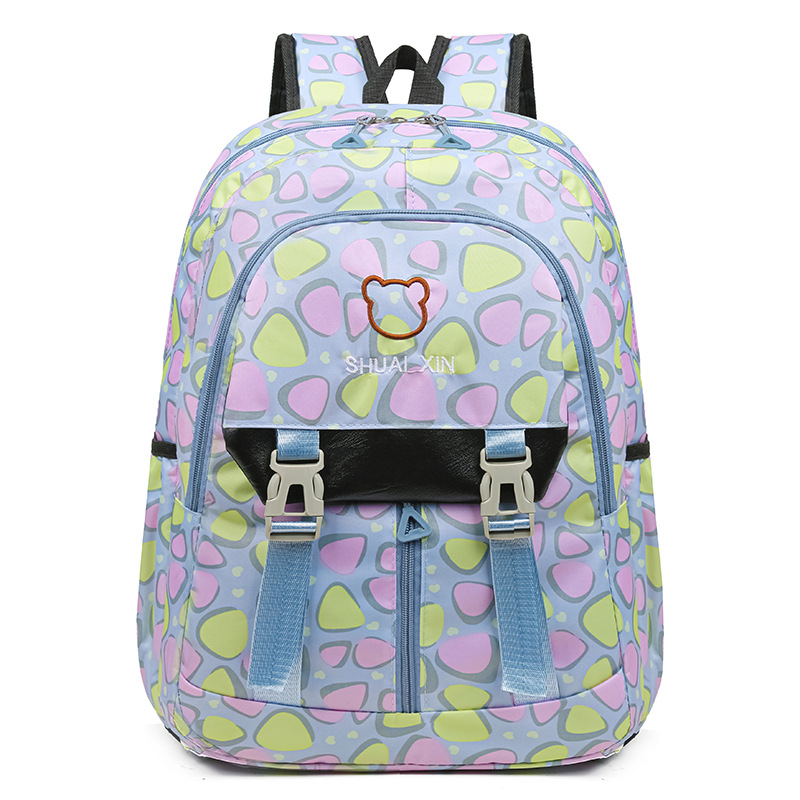 Fábrica al por mayor nueva mochila escolar de estudiantes de primaria y secundaria, mochila ligera de ocio de gran capacidad, mochila de viaje de bolsillo