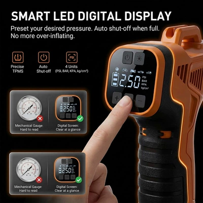 Electric Inflator, Tire Pressure Detection, Hava nasosu