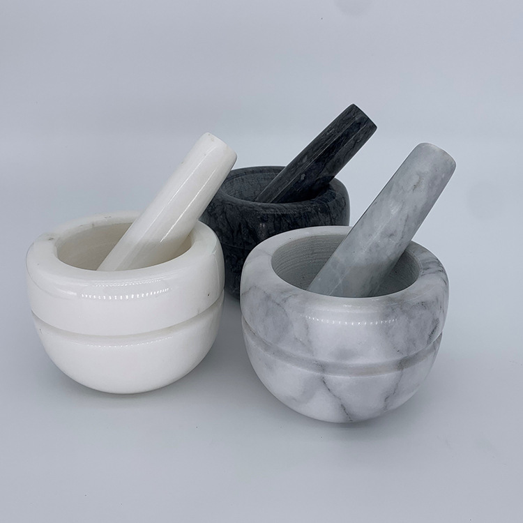 Manufacturer of Marble Garlic Mortar, Stone Mortar, Jade Garlic Jar, Garlic Bowl, Garlic Grinder, Garlic Masher, Garlic Paste Maker