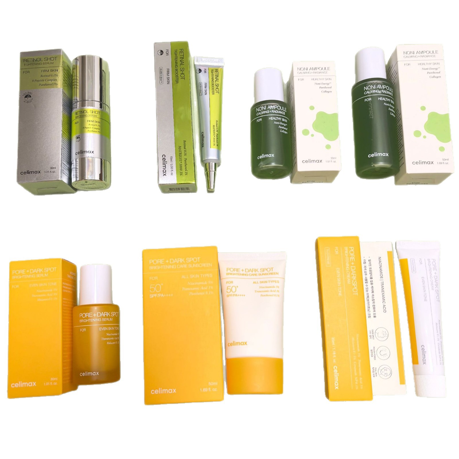 Cross-border celimax retinol eye cream semi-verde ácido léxico + nicotinamida protector / crema solar líquida retina