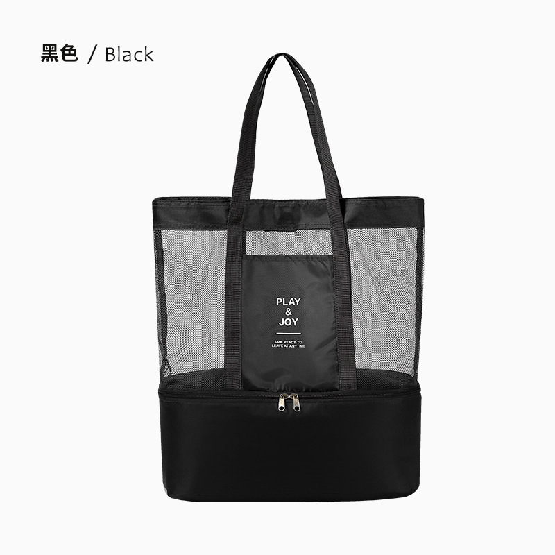 Bolsa de playa de malla de viaje al aire libre bolsa de baño bolsa de viaje portátil bolsa de lavado de gran capacidad bolsa de almacenamiento de cosméticos