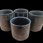 厂家批发药王石杯子 藏玉水杯茶杯玉石墨玉闻香杯茶具药王石水杯