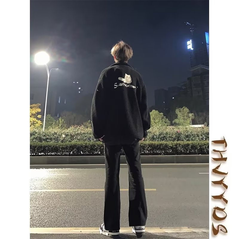 2024 Spring and Autumn Trendy Brand Retro Blue Harlan Jeans para hombres Pantalones de papá de pierna ancha pequeños y cónicos sueltos para todo fósforo