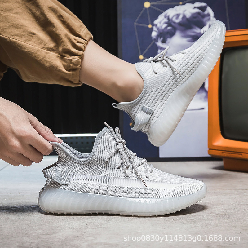 2024 Spring New Mesh Breathable Coconut Shoes Men's Korean-style Trendy All-match Running Shoes Student Sports Casual Shoes 2024 Spring New Mesh Breathable Coconut Shoes Men's Korean-style Trendy All-match Running Shoes Student Sports Casual Shoes