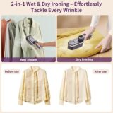 Настенная ручная машина для гладильной машины для гладильной машины домохозяйственная небольшая паровая щетка цифровая дисплей интеллектуальное мини-портативное железо