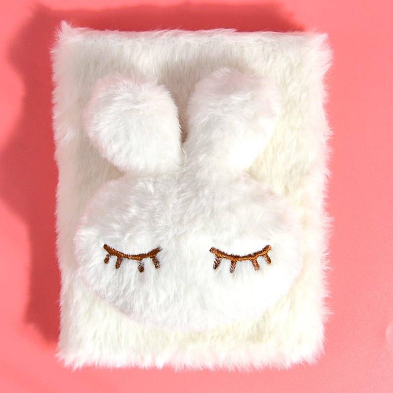 Regalos creativos de peluche A6 páginas de color cuaderno de mano de cabello largo monstruo de peluche cuaderno creativo tendencia diario al por mayor