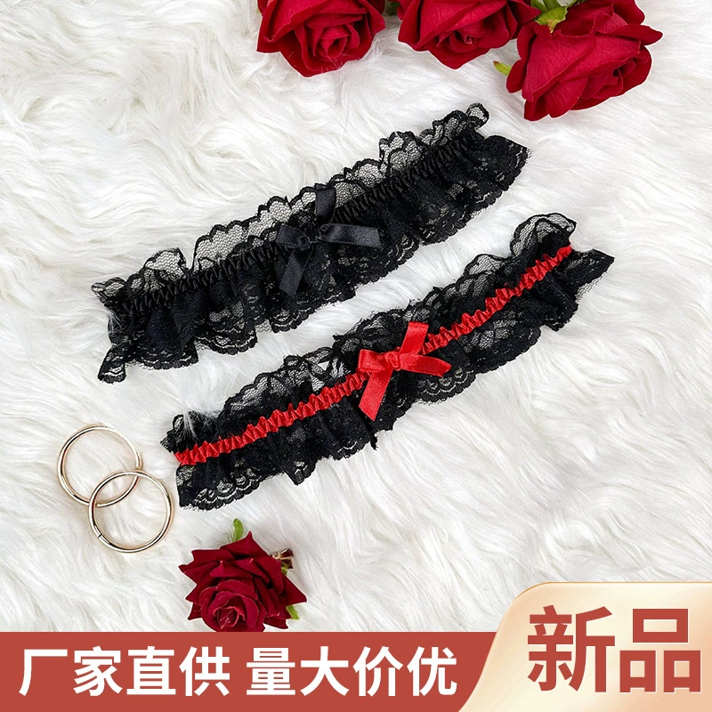 Трансграничный секс сексуальный кружевной Lolita с бантиком ножки кольцо бедра аксессуар ножки кольцо ножки персонализированный универсальный декор ноги