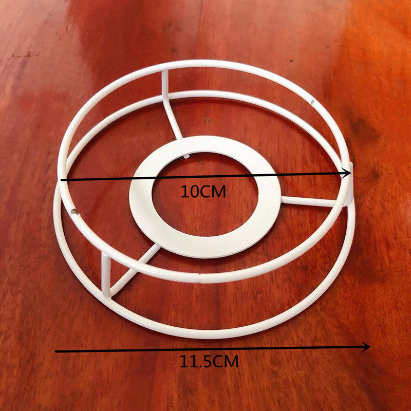Guzhen DIY pantalla Marco de hierro tejido cuerda hecha a mano pantalla lámpara de mesa Soporte redondo cuadrado hardware accesorios de marco de hierro