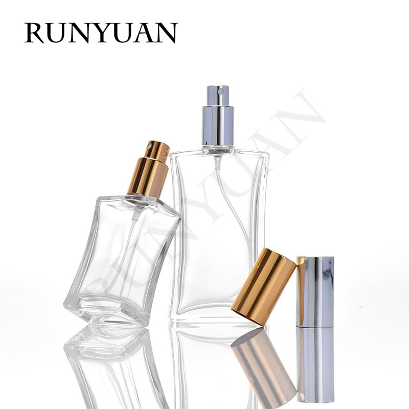 工厂直销现货瘦腰款香水瓶30/50/100ml 18螺口时尚新颖按压分装瓶