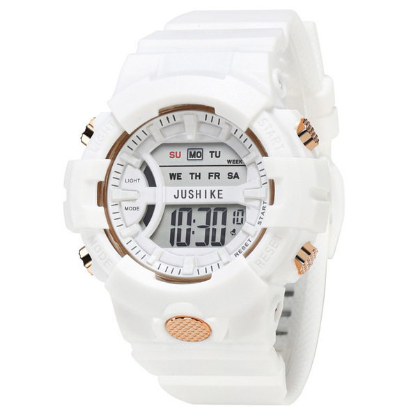 Fashionable white universal electronic digital watch for men and…