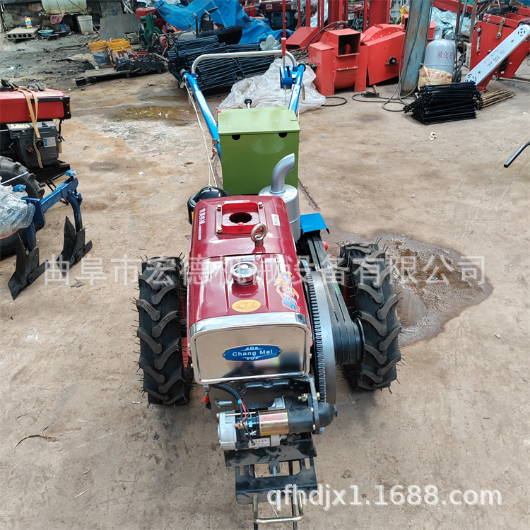 果园用手扶耕地机 手扶式柴油翻地机 18马力手扶旋耕机