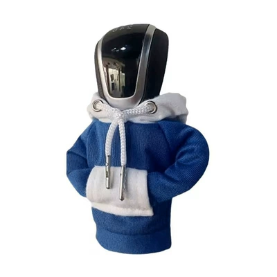 Car Gear Shift Lever Hooded: Sürətlər qutusu və əl tormozu başlıqları - contrast-color-white-and-blue