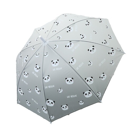 Creative cartoon bear face pack umbrella EVA rain and shine two-in-one umbrella semi-transparent straight handle umbrella curved hook straight handle umbrella