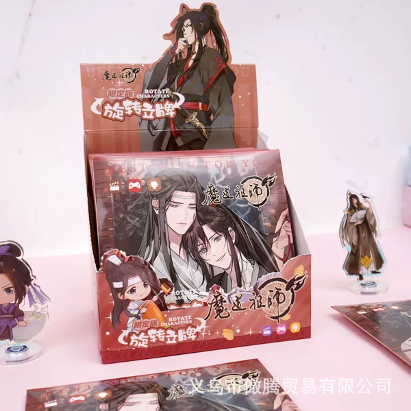 Guzi Edition of Mo Dao Zu Shi Rotating Standee Cartoon High-Quality Anime Peripheral Mini Standee 360-Degree Rotation