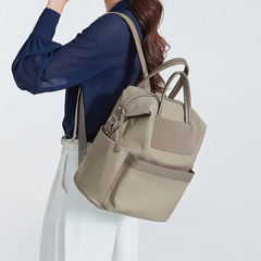 2024春夏新款牛津布雙肩包女時尚百搭旅行手提背包女防水尼龍書包