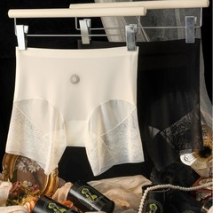 黑科技蘆薈冰絲褲女蕾絲花紋拼接裸感無痕親膚抑菌內褲V2